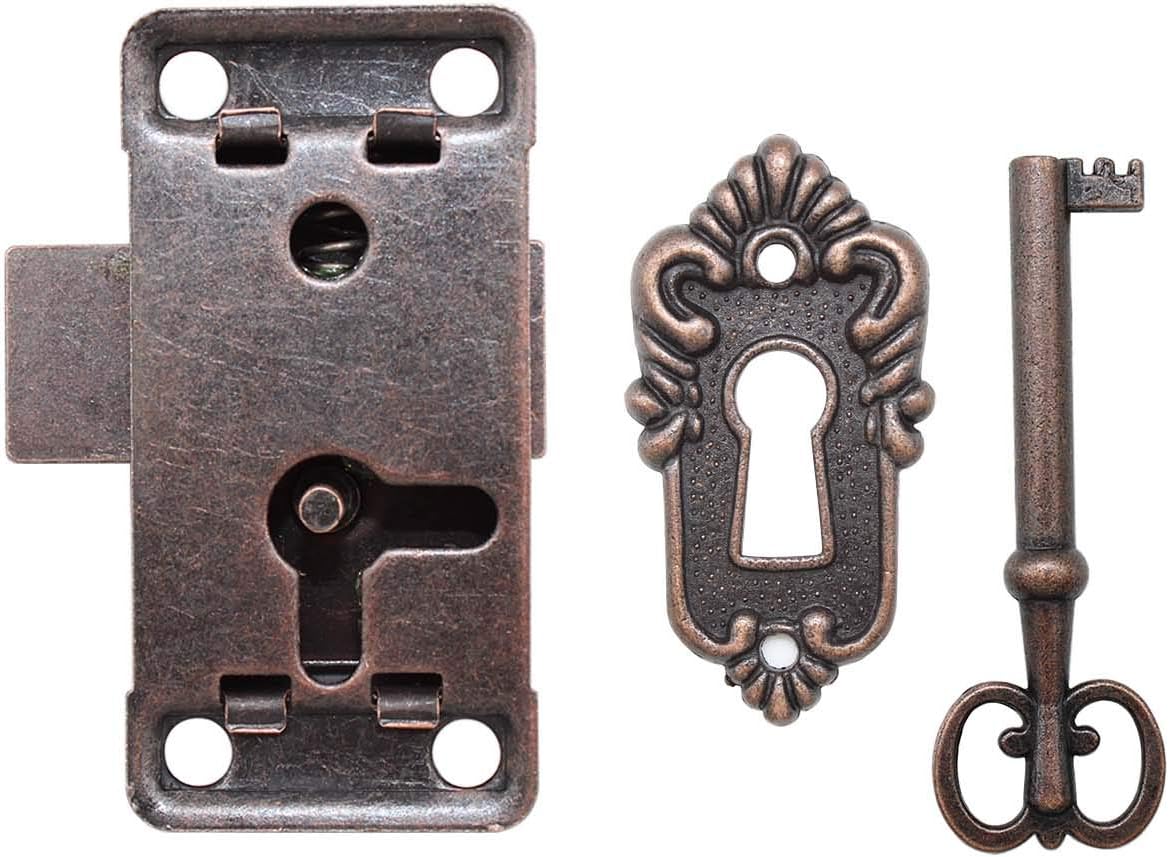 ARTISAN-SH Vintage Schloss Set Antikes Schloss und Schlüssel, Vintage