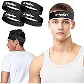 VanKee Sports Headbands for Men Cooling Sweatbands for Women Moisture Wicking Workout Athletic for Running Yoga Tennis Basketball
