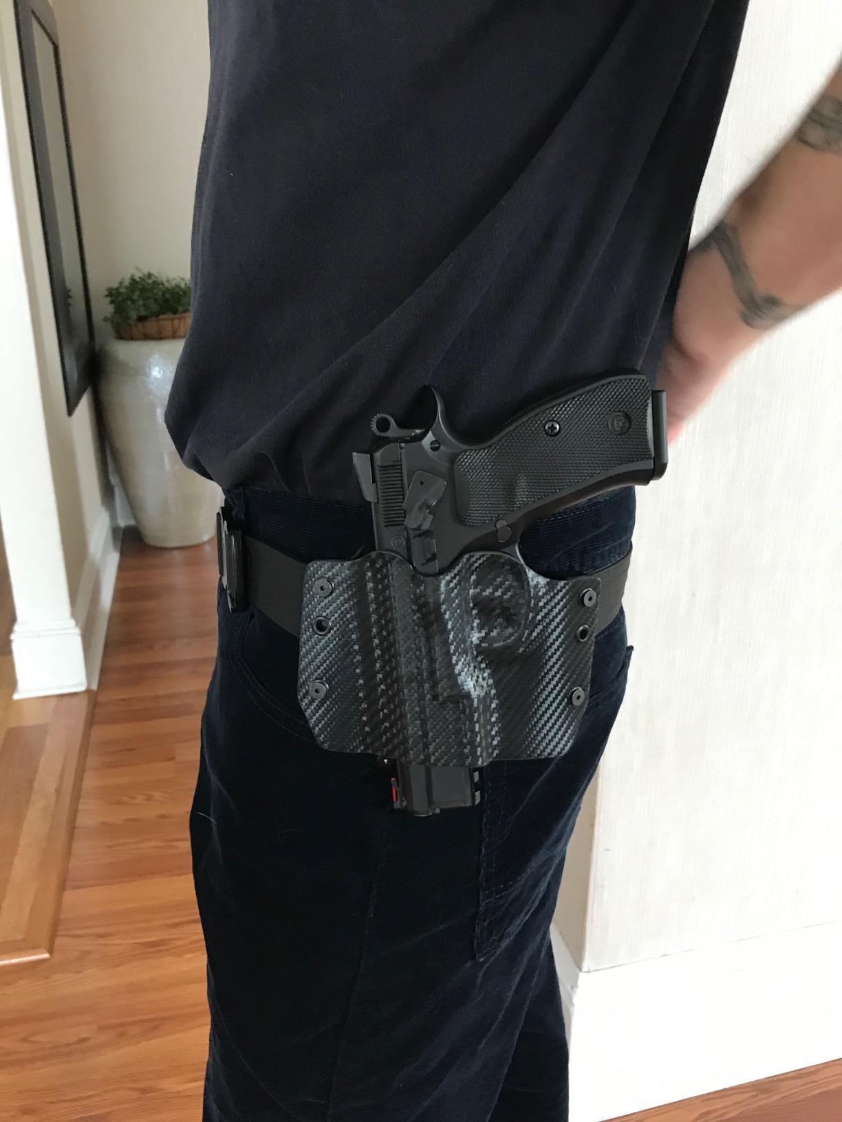 OWB Carbon Fiber Black Outlaw Holsters