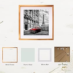 EVQUIT 8 x 8 Metal Picture Frame Aluminum Photo