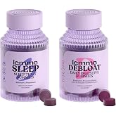 Lemme Sleep &amp; Debloat Bundle - Sleep Gummies, a Drug-Free Nighttime Aid &amp; Debloat Gummies for Digestive &amp; Gut Health, Probiotics &amp; Prebiotics - Gluten Free, Gelatin Free, Non-GMO - 60 Ct. Each