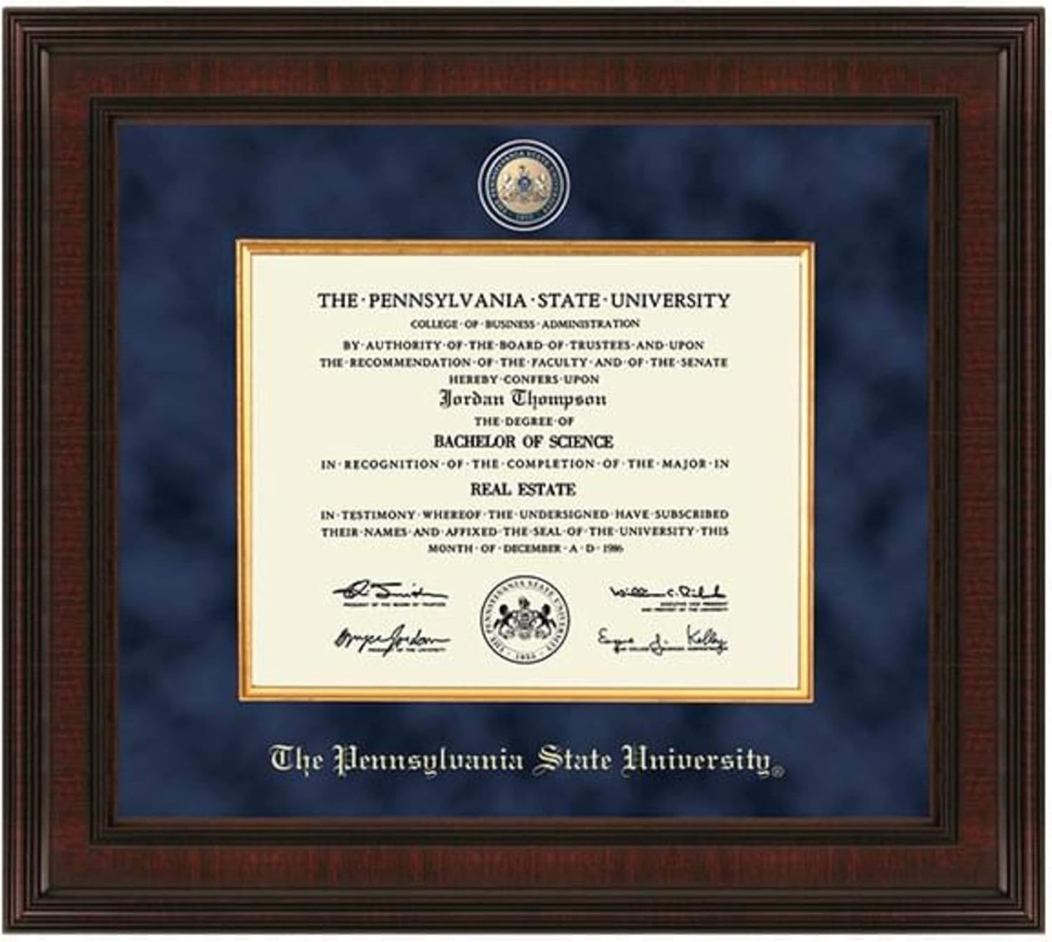 La Hart Penn State Excelsior Diploma Frame M Home Kitchen Surbhiguesthouse Decor