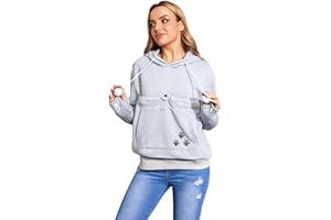 Kei Tomlison Unisex Big Pouch Hoodie Long Sleeve Pet Cat Dog Holder Carrier Sweatshirt