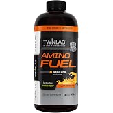 Twinlab Amino Fuel, Energy Drink and Supplement, 16 fl oz, Orange Rush | Amino Acid Supplement, Supports Muscle Recovery, Endurance, and Performance for Pre- and Post-Workout