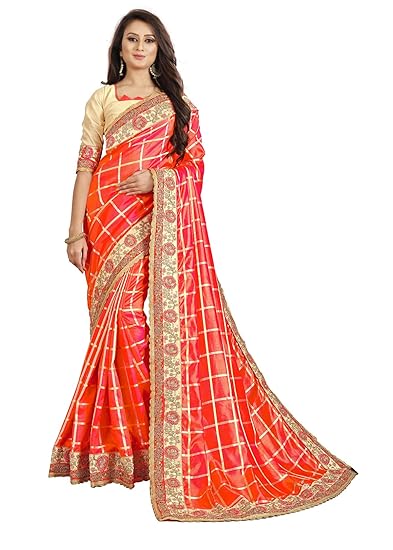 amazon red saree