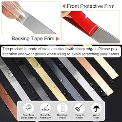 HARFINGTON 16.4ft x 0.79" Wall Trim Peel and Stick