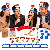 Sumind Headband for Fun Guessing Board Game, Cute Style | Quick Question Format, Headbands with Slots, Picture Items, Scoring Coins, Sand Clock, Family Party Entertainment Game