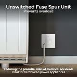 BG Electrical Switched Fused Connection Unit 13A White LED Flex Outlet view 4