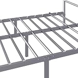 Yaheetech 4ft6 Double Bed Frame Metal Bed Slats Headboard Footboard Silver view 9