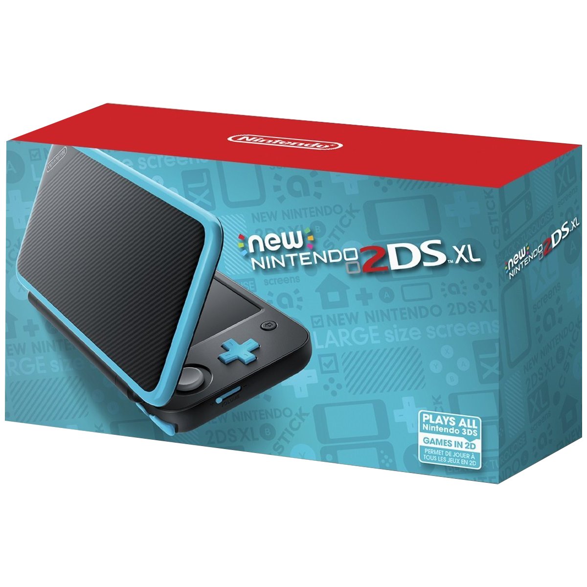 New Nintendo 2DS XL - Black + Turquoise
