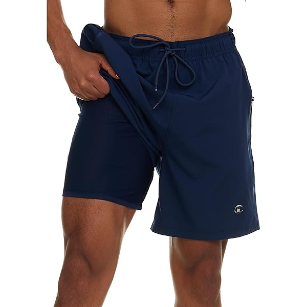 Light Brown Eyeliner Mens Swimsuit Trunks 7