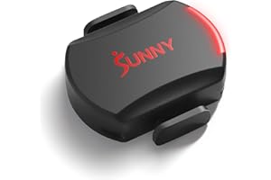 Sunny Health & Fitness Exercise Cycling 2-in-1 Cadence/RPM + Speed Sensor for Indoor or Outdoor Bikes with Free SunnyFit App Enhanced Bluetooth Connectivity - CB110