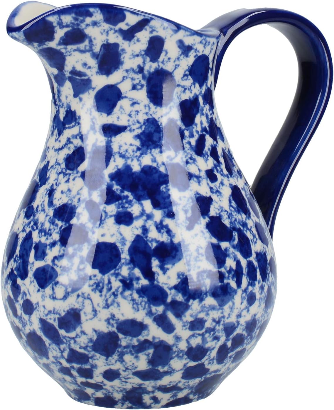 London Pottery Splash Milk Jug / Water Jug Pitcher, Stoneware, Blue
