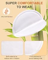 Lictin 12 Pcs Nursing Pads Set Organic Bamboo Washable 6 Pairs + Bags view 2