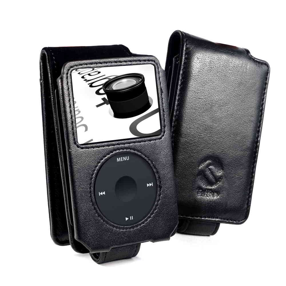 TUFF LUV Napa Leather Case Cover Compatible With iPod Classic 80GB / 120GB / (160GB - 2009 Thin Edition Only) - Black