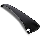 ICBEAMER 37.8" 980mm Universal Fit Auto Moon Sunroof Wind Deflector Black Dark Smoke Smooth w/Waterproof Tape