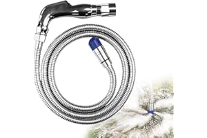 COOSPIDER Camping Accessories for Cleaning Essentials.Upgrade 57 Inch Camper/RV Tank Flexible Swivel Stick Rinser, RV Toilet Treatment, Black Sewer Holding Tank Water Flush Cleaner