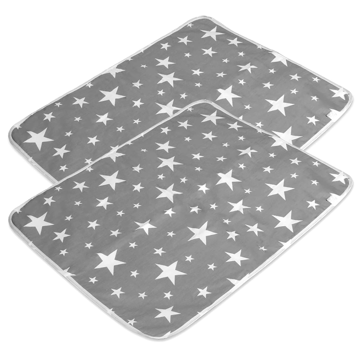 2 Stück Wasserdicht Wickelunterlage für Babys und Kleinkinder - Atmungsaktiv, Waschbar, Wiederverwendbare Urin Matte Abdeckung (M - 50 x 70 cm (2 Stück))