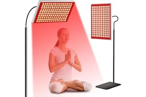 Tuohun Red Light Therapy for Face and Body – 150 LED, 660nm Red & 850nm Near Infrared Lamp with Adjustable Stand, Dual Wavelength for Skin, Muscle & Joint Recovery | Home & Professional Use