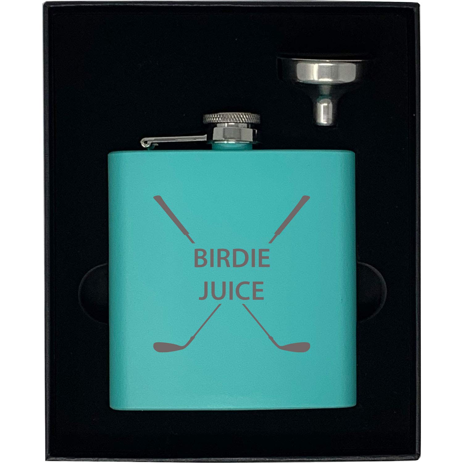 Golf Birdie Juice Flask, Funnel and Gift Box Great