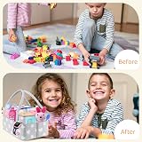BOENFU Baby Diaper Caddy Nappy Organiser Nursery Storage 10 Pockets Detachable view 8