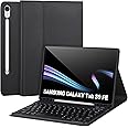 Keyboard Case for Samsung Galaxy Tab S9 FE 10.9"/ S9 11" 2023,Case with Keyboard for Samsung S9 FE with S Pen Holder,Detachable Wireless Bluetooth Keyboard for Galaxy S9 11" Auto Wake/Sleep,Black