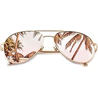 SUNGAIT Gran Tamaño Aviator Gafas de Sol Ligeras para Mujer con Lente Polarizada Espejada