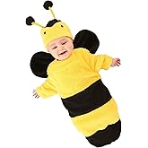Bumble Bee Infant Costume - Plush Bunting & Hat Set