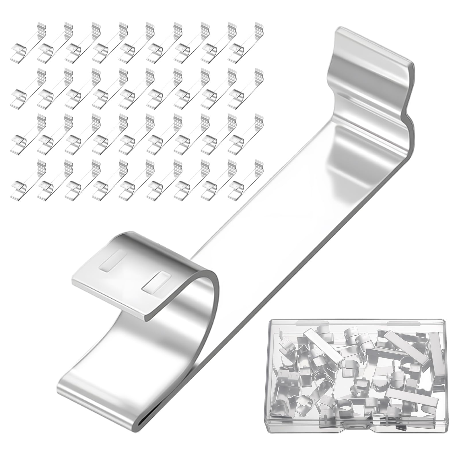 Photo 1 of Shimeyao 36 Pack Standard Take Out Clip for Block and Tackle Window Balances Sash Balance Take Out Clips Window Balance Spring Replacement for Home Accessories(Without Bulge)