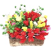 Dollhouse Decoration Plant Pots Miniature Green Potted Bonsai Models Decor,1:12 Miniature Plant