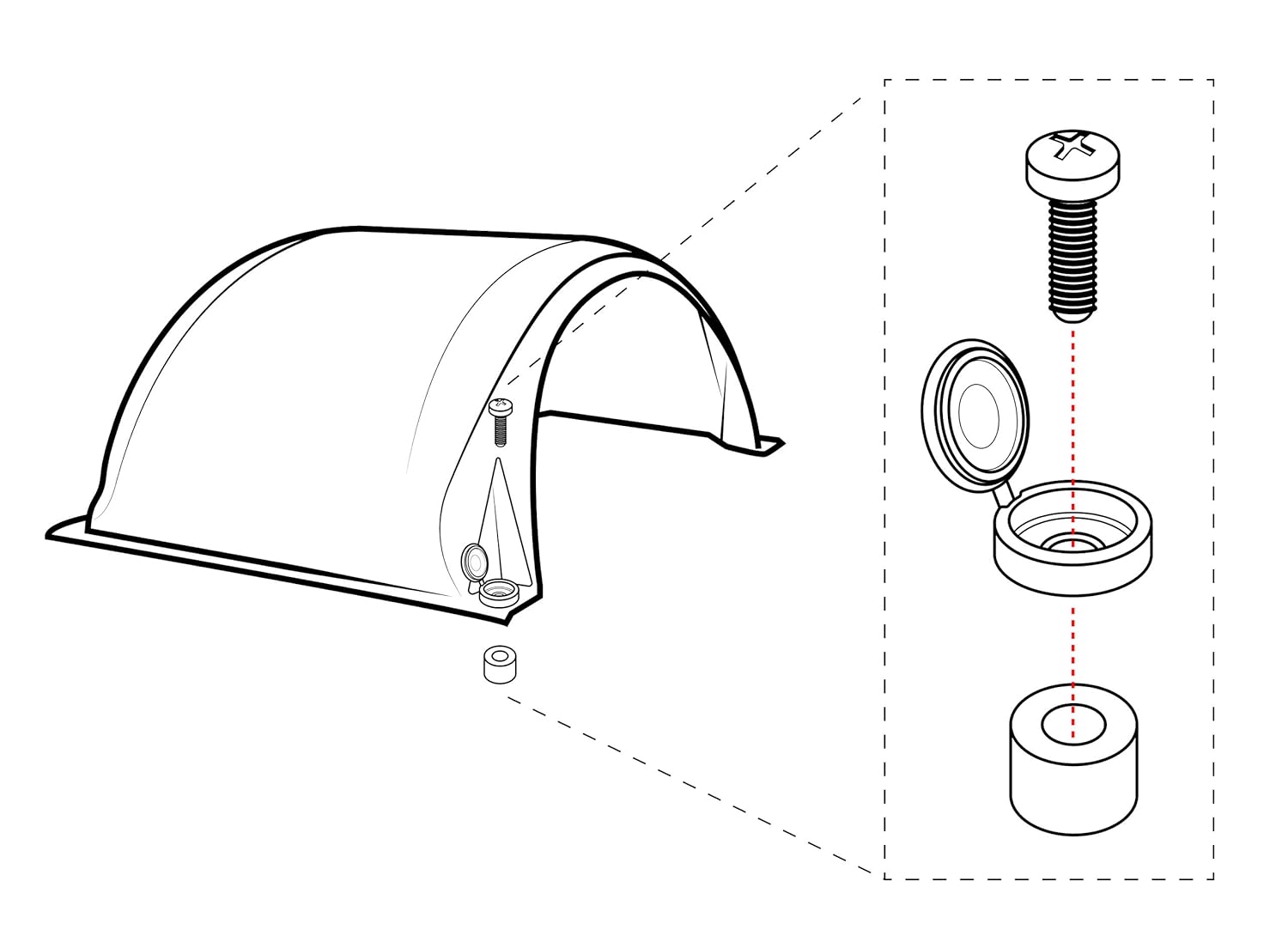 onewheel fender bolsa