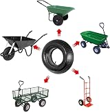 Spares2go Wheelbarrow Wheel Tyre and Inner Tube 4.00-8 4.80-8 35psi view 8