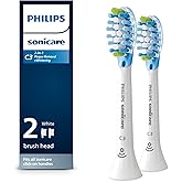 Philips Sonicare C3 Two-in-One - Genuine Replacement Electric Toothbrush Heads, White, 2 Pack, HX9042/65