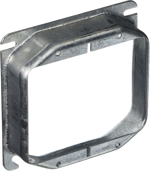 Hubbell 780 Raco MudRing Raised Square Electrical Box Cover, 4 In L X