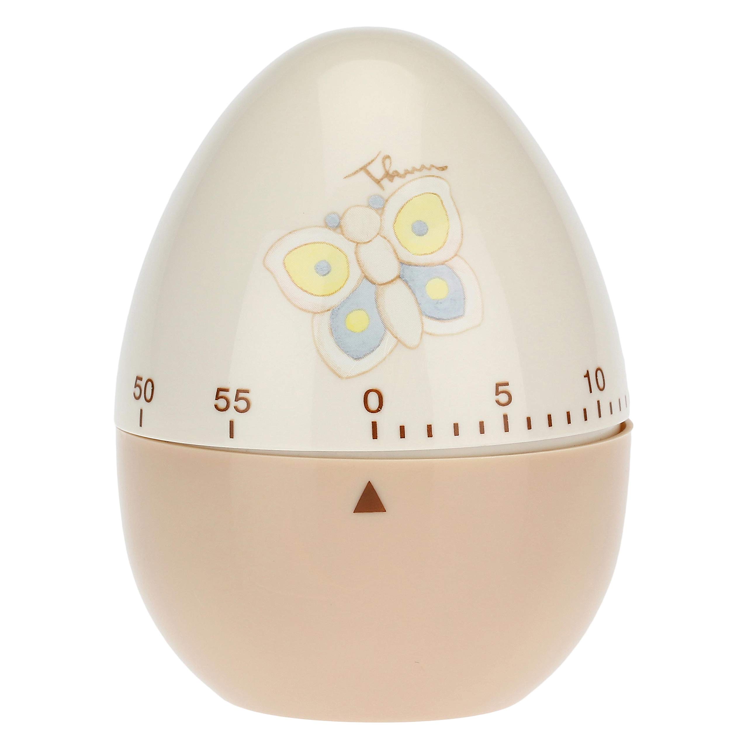 THUN - Time Decorated with Butterfly and Flower - Kitchen Accessories - Elegance Line - Acrylonitrile Butadiene-Styrene (ABS) - 7 h cm, Base 3.5 cm