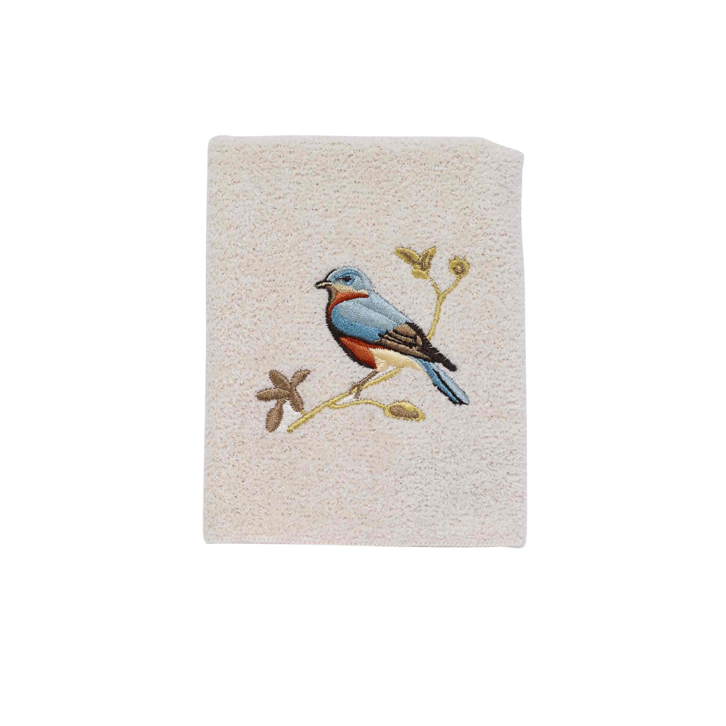 Avanti Linens - Washcloth, Soft & Absorbent, Nature Inspired Bathroom Decor (Gilded Birds Collection) — image 1