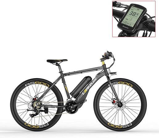 LANKELEISI Vélo électrique de RS600 700C, Batterie de 36V 20Ah, Frein à  Disque des Deux, Cadre en Alliage d'aluminium, Endurance jusqu'à 70km,  20-35km / h, vélo de Route.: Amazon.fr: Sports et Loisirs