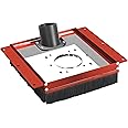 SpeTool Dust Collection Shroud for Slab Flattening Router Sled, 2-1/2" Dust Collection Interface Connect Dust Extractor, Slab