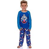 Sesame Street Pajamas Toddler Boy's Super Grover Long Sleeve and Pajama Pant Set