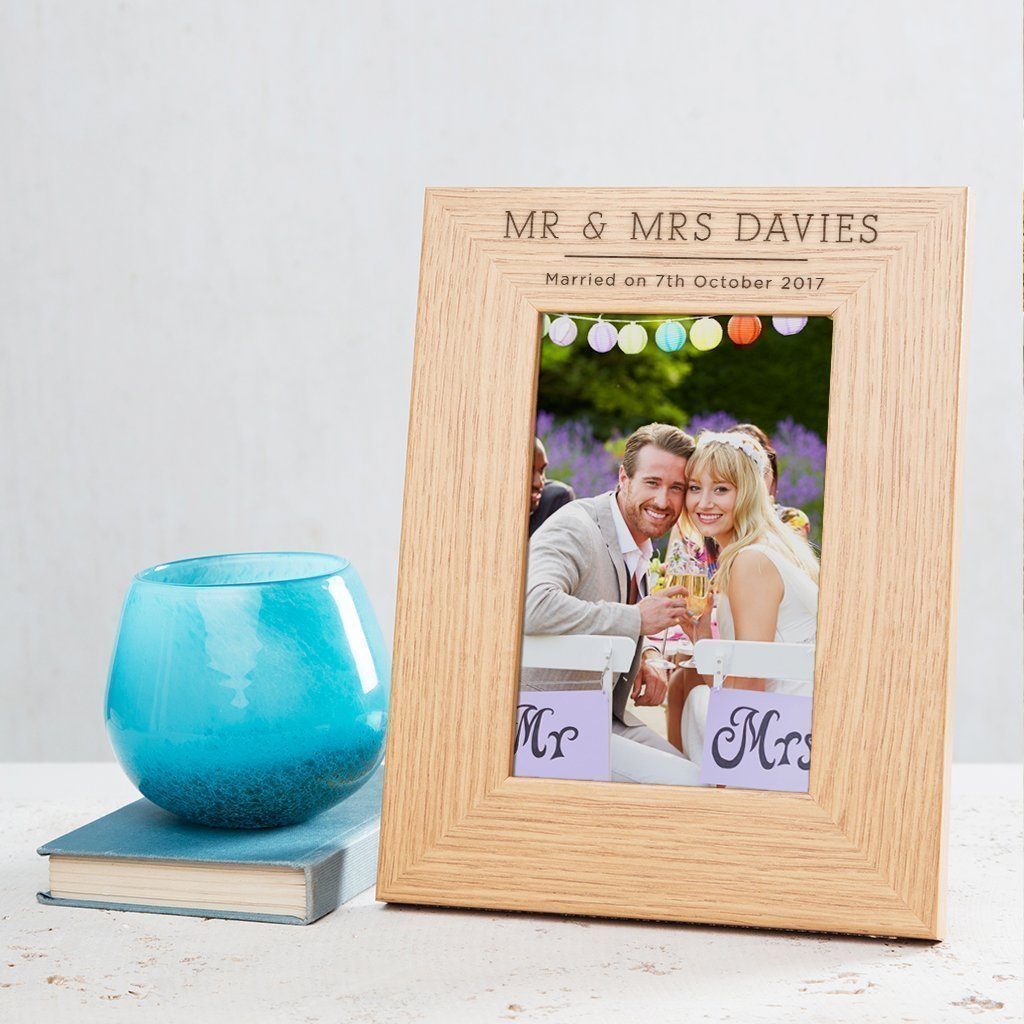Personalised Photo Frame/Couples Gifts for Him and Her/Engagement