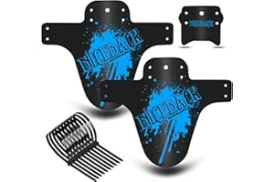 NICEDACK Bike Fender, Adjustable MTB Mud Guard, Front and Rear Compatible Mudguards, Fits 650B 20" 26" 27.5" 29 inch Fat Tire Bikes and All Disc Brake Bicycles