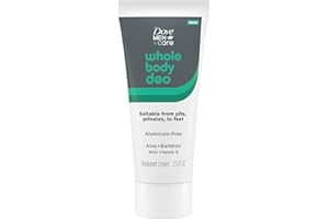 DOVE MEN + CARE Dove Men+Care Whole Body Deo Aluminum-Free Deodorant Cream Aloe + Bamboo Suitable from Pits, Privates, to Feet 2.5 fl oz