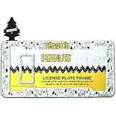 Plasticolor Snoopy Expression License Plate Frame Bundle | Durable plastic universal fit. Includes a Little Tree air freshener. Imported officially licensed Peanuts Snoopy design.