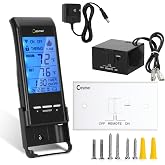 Smart Fireplace Remote Control Kit, Dual Power, Universal Millivolt Valve | Fit for skytech 3301 5301 1420 1001, Touch Screen, 9H Timer, Energy Saving, Temp Adjust, Child Lock, Constant Temp 2-yr WTY