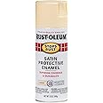 Rust-Oleum 7758830 Stops Rust Spray Paint, 12 oz, Satin Almond
