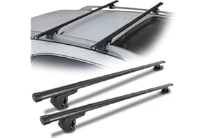 SYDSZ Car Roof Rack Cross Bars 45 inches, Universal Roof Rack Cross Bars, Thin Adjustable Aluminum Roof Rails with 220lbs Load Capacity, Fits Most Vehicles with Existing Raised Side Rails with Gap