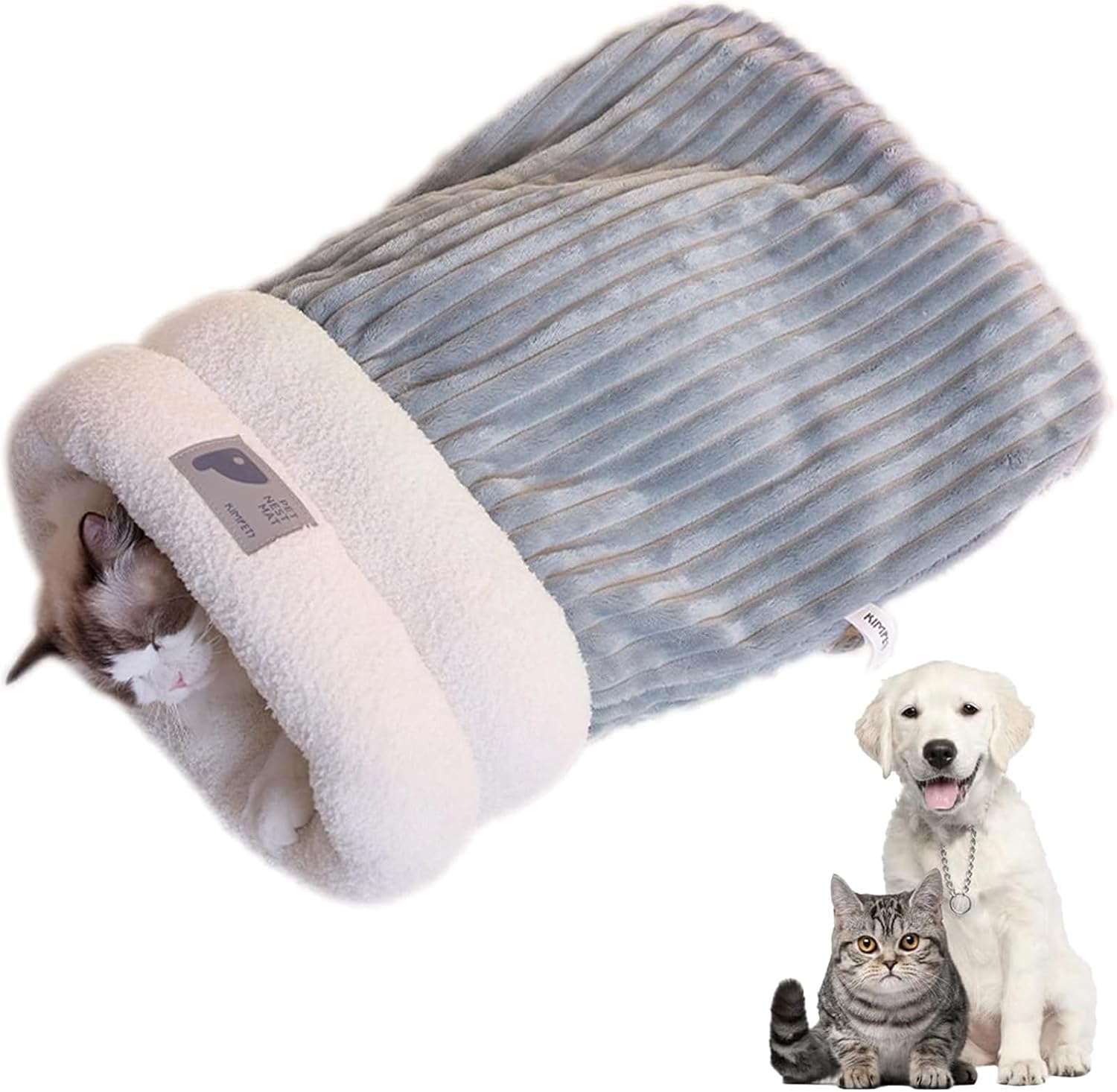 Maikaibuzi Cat Sleeping Bag,Cat Sleeping Bag for Indoor Cats,Small Dog Sleeping Bag,Pet Sleeping Bag for Small Dogs and Cats Up To 15 Pounds