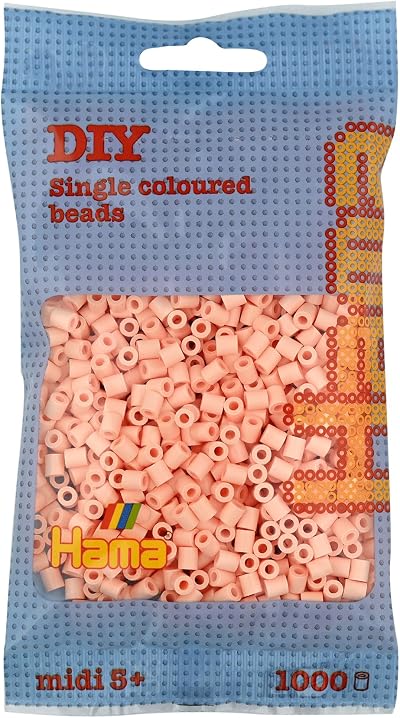 Hama Beads Bag 1000 Midi Fuse Beads Mosaic Light Peach