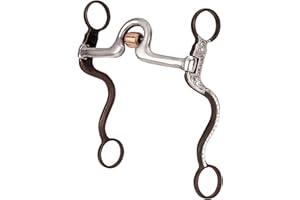 Weaver Equine Professional All Purpose Bit, 5" Sweet Iron Ported Mouth with Copper Cricket