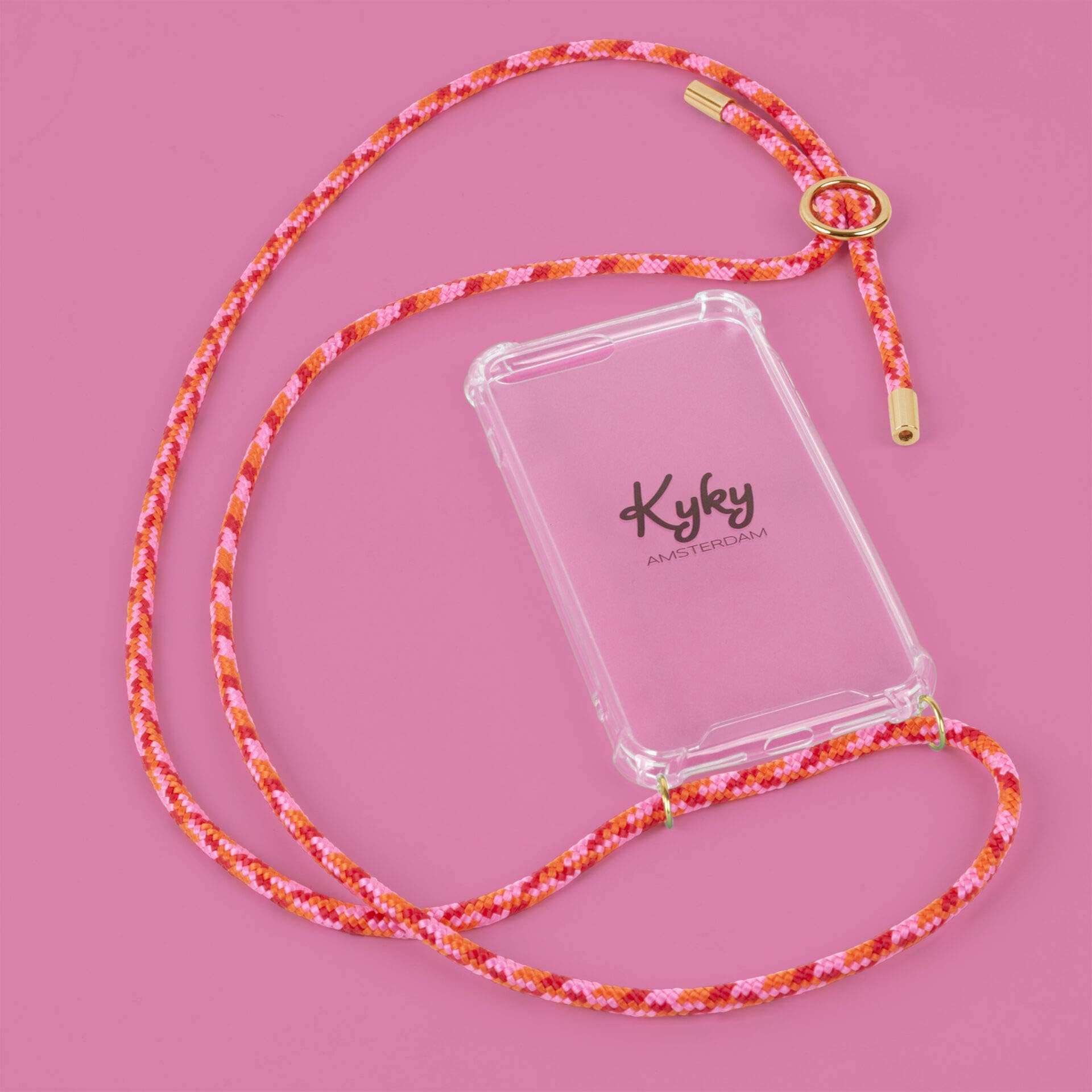 Kyky Amsterdam 50 Shades of Lipstick - Mobile Phone Chain for iPhone 7 Plus / 8 Plus, Stunning Silver